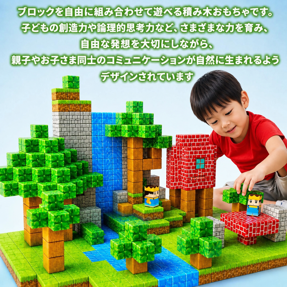 NAGOMI™ カチッと簡単。遊びながら“考える力”が育つ知育磁石ブロック