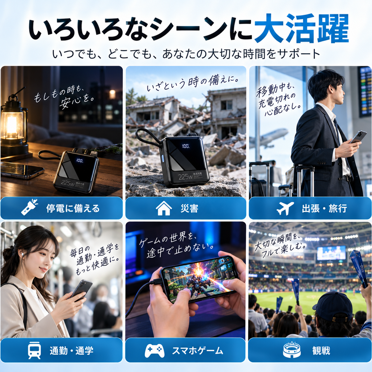 Nagomi™ モバイルバッテリー｜外出先でも、充電の不安から解放