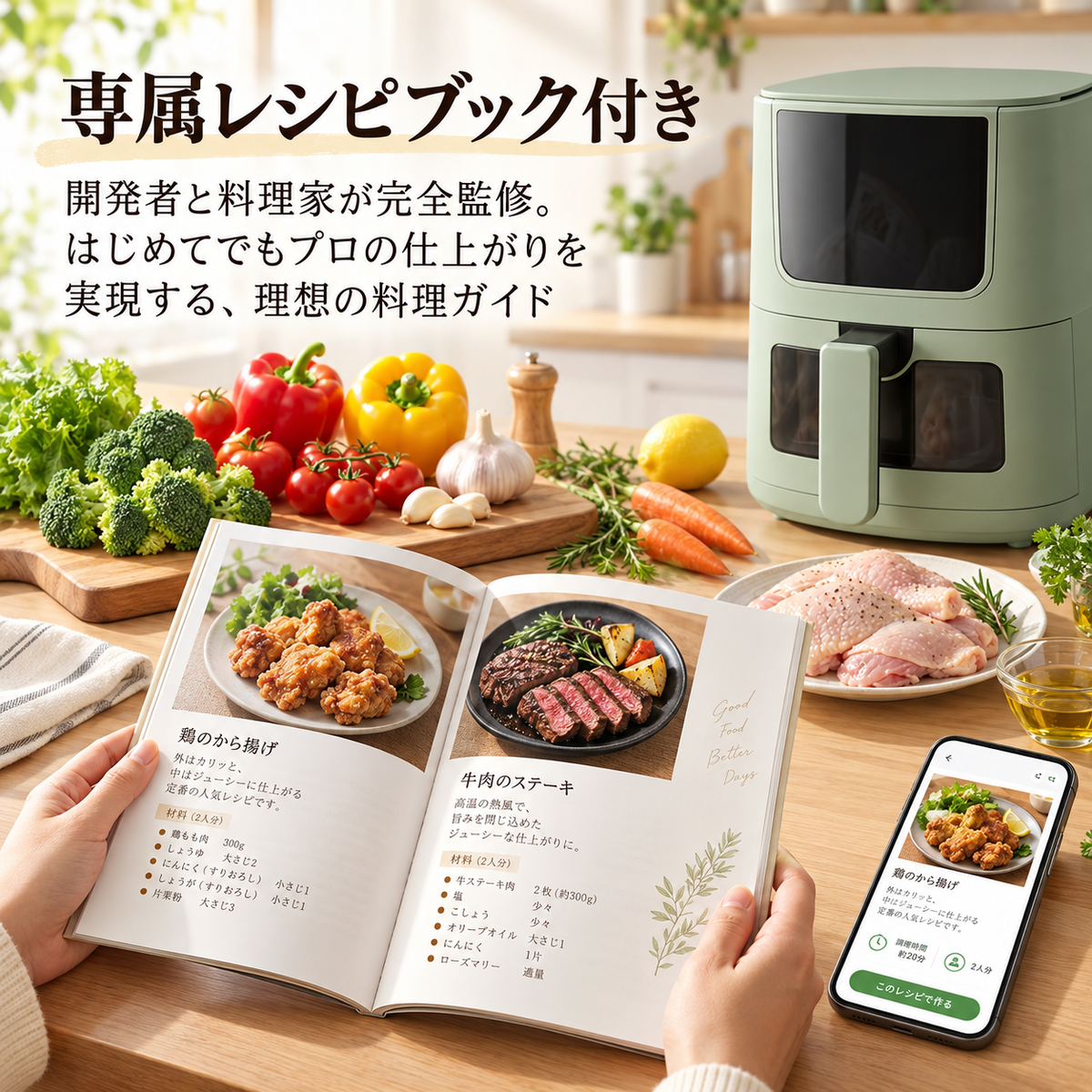 人気No.1｜Nagomi™ ノンフライヤー 4.5L｜本日セール最終日！