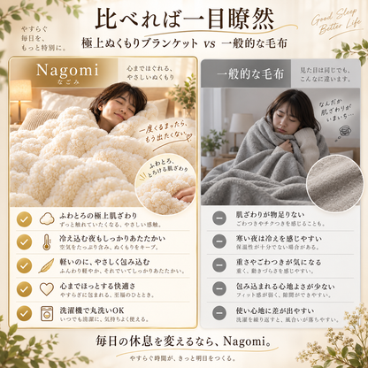 Nagomi™ 極上ふわとろぬくもりブランケット